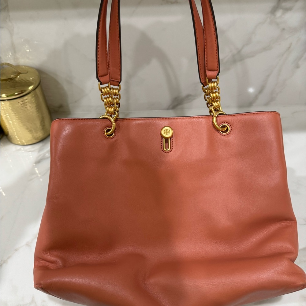 Tory Burch Lily Leather Satche- Tramonto